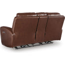  Signature Design by Ashley Next Move Power Reclining Leather Match Loveseat with Console PCU1210218 IMAGE 4