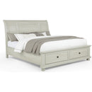  Crown Mark Claribelle B1820 Queen Storage Bed - White IMAGE 2