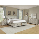  Crown Mark Claribelle B1820 Queen Storage Bed - White IMAGE 4