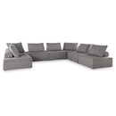  Signature Design by Ashley Bree Zee P160P2 7 pc Outdoor Sectional IMAGE 1