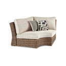  Signature Design by Ashley Beachcroft P791-851 Curved Corner Chair with Cushion IMAGE 1