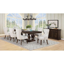  Coaster Furniture Baney 104507DOK Fabric Upholstered Dining Side Chair - Cream/Dark Oak IMAGE 14