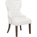  Coaster Furniture Baney 104507DOK Fabric Upholstered Dining Side Chair - Cream/Dark Oak IMAGE 1
