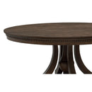  Coaster Furniture Ridgewell 104600 Round Pedestal Dining Table - Dark Oak IMAGE 5