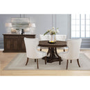  Coaster Furniture Ridgewell 104600 Round Pedestal Dining Table - Dark Oak IMAGE 6