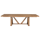  Coaster Furniture Middleton 108541 106-inch Extension Leaf Dining Table - Natural Brown IMAGE 6