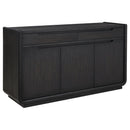  Coaster Furniture Leandro 115395 2-drawer Dining Sideboard Server - Burnished Black IMAGE 1