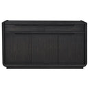  Coaster Furniture Leandro 115395 2-drawer Dining Sideboard Server - Burnished Black IMAGE 5