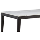  Coaster Furniture Averill 121291 72-inch Rectangular White Marble Top Dining Table - Coffee Bean IMAGE 7