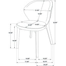  Coaster Furniture Randolph 192522 Set of 2 Dining Side Chair - Butterscotch/Brown IMAGE 14