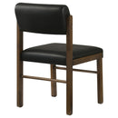  Coaster Furniture Kehoe 193922WAL Set of 2 Upholstered Dining Side Chair - Black/Walnut IMAGE 11
