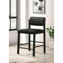  Coaster Furniture Kehoe 193929BLK Set of 2 Upholstered Counter Height Chair - Black IMAGE 4