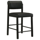  Coaster Furniture Kehoe 193929BLK Set of 2 Upholstered Counter Height Chair - Black IMAGE 8