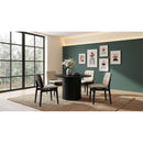  Coaster Furniture Hamlyn 193930BLK 47-inch Round Wood Dining Room Table - Black IMAGE 10