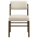 Coaster Furniture Kehoe 193932WAL Set of 2 Upholstered Dining Side Chair - Cream/Walnut IMAGE 10