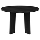  Coaster Furniture Strouse 193940BLK 47-inch Round Wood Dining Room Table - Black IMAGE 7