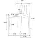  Coaster Furniture Cullen 193942WAL Set of 2 Dining Side Chair Upholstered Seat - Walnut IMAGE 13