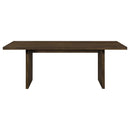  Coaster Furniture Decker 193951WAL 82-inch Rectangular Wood Dining Table - Walnut IMAGE 4