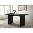  Coaster Furniture Decker 193958BLK 70-inch Rectangular Wood Counter Height Dining Table - Black IMAGE 4