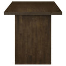  Coaster Furniture Decker 193958WAL 70-inch Rectangular Wood Counter Height Dining Table - Dark Walnut IMAGE 2