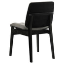  Coaster Furniture Redbridge 193962BLK Set of 2 Velvet Upholstered Side Chair - Grey/Black IMAGE 3