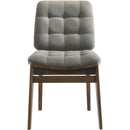  Coaster Furniture Redbridge 193962WAL Set of 2 Velvet Upholstered Side Chair - Grey/Walnut IMAGE 4