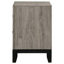  Coaster Furniture Valen 215912 2-drawer Nightstand Bedside Table - Light Taupe IMAGE 3