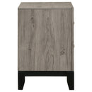  Coaster Furniture Valen 215912 2-drawer Nightstand Bedside Table - Light Taupe IMAGE 4