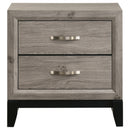 Coaster Furniture Valen 215912 2-drawer Nightstand Bedside Table - Light Taupe IMAGE 9