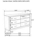  Coaster Furniture Valen 215913 6-drawer Bedroom Dresser Cabinet - Light Taupe IMAGE 12