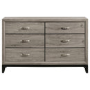  Coaster Furniture Valen 215913 6-drawer Bedroom Dresser Cabinet - Light Taupe IMAGE 7