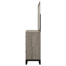  Coaster Furniture Valen 215913M 6-drawer Bedroom Dresser and Mirror - Light Taupe IMAGE 2
