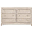  Coaster Furniture Pembroke 215923 6-drawer Bedroom Dresser Cabinet - Washed Oak IMAGE 13