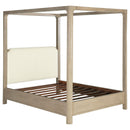  Coaster Furniture Solano 222520KE 85-inch Eastern King Canopy Bed - Weathered Mango IMAGE 1