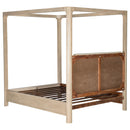  Coaster Furniture Solano 222520KE 85-inch Eastern King Canopy Bed - Weathered Mango IMAGE 3