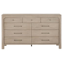  Coaster Furniture Solano 222523 9-drawer Bedroom Dresser Cabinet - Weathered Mango IMAGE 8