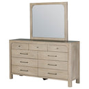  Coaster Furniture Solano 222523M 9-drawer Bedroom Dresser with Mirror - Weathered Mango IMAGE 10