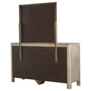  Coaster Furniture Solano 222523M 9-drawer Bedroom Dresser with Mirror - Weathered Mango IMAGE 7