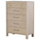  Coaster Furniture Solano 222525 5-drawer Bedroom Chest - Weathered Mango IMAGE 10