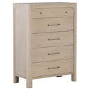  Coaster Furniture Solano 222525 5-drawer Bedroom Chest - Weathered Mango IMAGE 1
