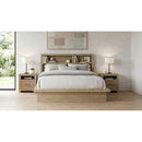  Coaster Furniture Hendricks 222650KE Eastern King Bookcase Headboard Platform Bed - Light Oak IMAGE 9