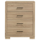  Coaster Furniture Arielle 223115 4-drawer Bedroom Chest - Light Oak IMAGE 5