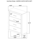  Coaster Furniture Arielle 223115 4-drawer Bedroom Chest - Light Oak IMAGE 9