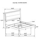  Coaster Furniture Trenton 225061Q 54-inch Wood Queen Panel Bed - Rustic Cream IMAGE 10