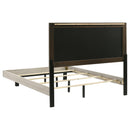  Coaster Furniture Trenton 225061Q 54-inch Wood Queen Panel Bed - Rustic Cream IMAGE 2