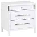  Coaster Furniture Gracemont 225072 3-drawer Bedroom Nightstand Bedside Table - White IMAGE 1