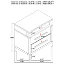  Coaster Furniture Gracemont 225072 3-drawer Bedroom Nightstand Bedside Table - White IMAGE 9