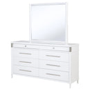  Coaster Furniture Gracemont 225073M 8-drawer Bedroom Dresser with Mirror - White IMAGE 14