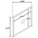  Coaster Furniture Gracemont 225074 Dresser Mirror - White IMAGE 6