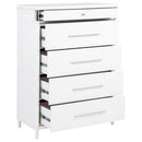  Coaster Furniture Gracemont 225075 5-drawer Bedroom Chest - White IMAGE 12